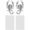 Be In Your Mind 1 Paio Di Adesivi Per Auto In Metallo Con Scorpione 3D Impermeabili Antiruggine Per Carrozzeria Decorazione Decorativa Emblema Per Auto Moto Lega Di Zinco Argento