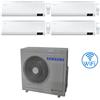 Samsung Climatizzatore Condizionatore Samsung Windfree Elite R32 Wifi Quadri Split Inverter 9000 + 9000 + 9000 + 9000 BTU con U.E. AJ080TXJ4KG/EU NOVITÁ Classe A++/A+