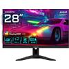 GIGABYTE M28U 28" Monitor da Gioco 4K UHD - 3840 x 2160 (UHD), 144Hz, 1ms, 300 cd/m2, FreeSync Premium Pro, Display HDR400, HDMI 2.1, Displayport 1.4