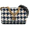 CHANEL Pre-Owned - Borsa a tracolla Tweed 19 Wallet On Chain 2020 - Donna - tessuto - Taglia unica - Blu