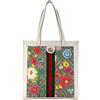 Gucci Pre-Owned - Borsa tote GG Supreme Flora Ophidia anni '16-'23 - Donna - tessuto/pelle di vitello - Taglia unica - Bianco