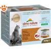 Almo Nature Cat HFC Light Meal Natural Tonno e Gamberetti - Lattine da 4×50 gr