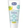 Chicco Dentifricio Bambini alla Fragola Delicato sui Dentini, Bassa Abrasività, con Fluoro e Xilitolo, Senza Conservanti, Contrasta la Formazione delle Carie e Rimuove la Placca - 50 ml, 1+ Anni