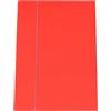 CART. GARDA CARTELLINA C/ELASTICO PLASTIFICATO 50X70CM ROSSO 57EL