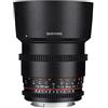 Samyang Obiettivo V-DSLR 85mm T/1,5 AS IF UMC per Sony A, Nero