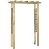 Kavolet Arco da giardino per rose in legno di pergola, per giardino, traliccio, traliccio, traliccio per piante rampicanti, 150 x 60 x 204 cm, legno di pino impregnato