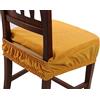 Zucchissime EGIDIOSRL Set 6 Cuscini + Omaggio EGIDIO (Strofinaccio Digitale NAPOLI PIERRE CARDIN+ POUF CONTENITORE DIGITALE AMERICA) Coprisedia Sfoderabile Imbottiti Con Molla (Misura 40x40 cm) (Giallo)