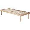 EVERGREENWEB MATERASSI & BEDS EVERGREENWEB - Rete in Legno Singola a doghe 90x190 cm Smontabile in Kit 8 doghe in faggio Naturale Ortopedica - Base Letto o Materasso - Struttura Rinforzata 4 Gambe Smontabili - Orange Kit