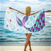 Philoctes Telo Mare Sirena, 75 x 150 cm Asciugamano Viola, Asciugamano da Bagno Bambino Adulto, Regalo Compleanno Natale Ragazzi Ragazze