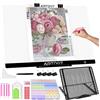 ARTDOT Tavoletta Luminosa A2, Lavagna Luminosa per Diamond Painting Kit Completo con Pittura Diamante Accessori per Diamond Dotz, Disegnare Schizzi