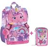 Zaino Estensibile Big Mofu Mofu Rabbit + Astuccio 3 Zip Con Corredo Mofu Mofu