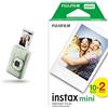 Fujifilm INSTAX mini LiPlay Matcha Green - Fotocamera Istantanea Ibrida e Stampante per Smartphone + Confezione da 20 Pellicole Istantanee instax mini, Dimensioni Stampa 86 mm x 54 mm