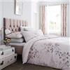 Catherine Lansfield Canterbury - Set Copripiumino + Federa, Cotone, Colore: Rosa, 200 x 200 + 80 x 80 cm (2), 3