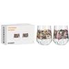 Ritzenhoff 3701002 Bicchiere da gin 700 ml - Serie Schattenfauna Set No. 2-2 pezzi, Leopardo & Gufo - Made in Germany