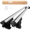 DGH SYSTEM Easy Line Classic 120 cm Portapacchi in alluminio compatibile con HYUNDAI Tucson (mk I) SUV 2004-2010 con barre rialzati, serratura antifurto, portata massima 90 kg