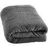 EDB Asciugamano da bagno grande, 100 x 200 cm, 600 g/m², super morbido, 100% cotone egiziano, XL, per asciugatura rapida, altamente assorbente, ad asciugatura rapida (grigio antracite)