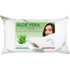 Tex family Cuscino Letto Aloe Vera con Federa Anallergica, Antibatterico, Antiacaro, Imbottitura in Fibre e Cotone, 42x72cm, Spessore 20cm