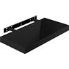 WOLTU Mensola da Muro Scaffale Sospeso da Parete Libreria Piccola per Soggiorno Cameretta Porta CD Dvd, Pannello MDF 30x22,9x3,8cm, Nero, RG9477sz
