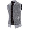 VPQILH Maglione Gilet da Uomo Cardigan con Scollo a V, con Cerniera in Lana Cachemire in Senza Maniche Maglieria Cardigan Lavorato a Maglia Zip Maglia Casual Autunno Inverno Canotte Top