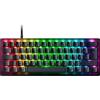Razer Huntsman V3 Pro Mini (interruttori analogici) - Tastiera gamer ottica al 60% (sgancio rapido, interruttori analogici regolabili da 0,1-4 mm, tasti PBT Doubleshot) Tastiera AZERTY | Nero