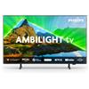 Philips TV Philips Ambilight 65PUS8319 4K LED Smart TV - Display 65'' con piattaforma Titan OS Pixel Precise Ultra HD e Dolby Atmos Sound, funziona con Alexa e Google Voice Assistant - Cornice nera opaca