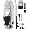 BODIOO Stand Up Paddle Board Tavola Gonfiabile Set Completo per Paddling - Spessore 6'' - Adatta a Tutti i Livelli di difficoltà Accessori Completi 170KG MAX