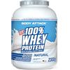 Body Attack Sports Nutrition Body Attack - 100% Whey Protein, proteina in polvere extra cremosa con idrolizzato e BCAA, supporta la costruzione muscolare e le diete, per tutti gli atleti e gli sportivi -2,3 kg (Naturale)