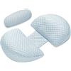 ShowyLive Cuscino di gravidanza a forma di U per dormire, cuscino di maternità, cuscino di gravidanza con coperta sostituibile e lavabile (blu)