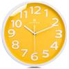 Lafocuse 30cm Orologio da Parete Numeri 3D Grande, Giallo Moderno Silenzioso Facile da Leggere, Orologio da Muro senza Ticchettio per Cucina Camera da Letto Soggiorno Ufficio