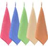 DHSBGWSX Set di 5 asciugamani quadrati in rilievo, piccoli asciugamani stampati per bambini, asciugamani quadrati stampati, panni per la pulizia, asciugamani da cucina, asciugamani quadrati multiuso