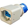 ELETTROWATT - Adattatore Industriale Spina CEE e Presa Civile Universale Standard Tedesco Schuko