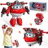 Super Wings Super Iron Jett 5, Super Ball-Steel Power, Aereo Giocattolo, Robot Trasformista, Transforming Figura Giocattoli, Aereo Giocattolo per Bambini 3 4 5 6 7 8 Anni Ragazzo Ragazza