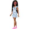 Barbie - Bambola Fashionistas n. 229, sindrome di Down e abito con stampa cuore, creata in collaborazione con la National Down Syndrome Society, giocattolo per bambini, 3+ anni, HYK14