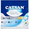Catsan Active Fresh Lettiera Agglomerante per Gatti, Efficace Controllo Odori, 8 Litri