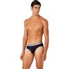 Emporio Armani Men's 3-Pack Core Logoband Brief Slip Boxer, Rope/Print Marine/Marine, XL (Pacco da 3) Uomini