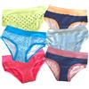 EMY Intimo Slip Mutandine morbide Bimba - tg da 2 a 12 Anni - Colori Anallergici - per Bambina 6 Paia