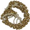 Whitewhale Handmade indiano classico Ghungroo danza Bharatnatyam accessori, Kuchipudi, Odissi Ghungru per Dancer, piedi (25 campane + 25 campane) 18. Number 75+75 bells