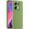 HULLIN Custodia per Telefono in Silicone Colorato, Adatta per Redmi Note 13 4G (6.67) - Verde Matcha