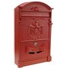 Kippen 10005CR - Cassetta Postale Modello REGIUS di Colore Rosso. Dimensioni: 410x90x260mm.