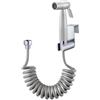 ABSOK Bidet Portatile Kit Doccetta, Set doccia bidet per WC, Spruzzatore per bidet Con tubo telescopico flessibile in ABS da 1.5m e Supporto -per pulire i pannolini, Bidet, WC