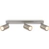 Briloner - Lampada da soffitto, orientabile, attacco GU10, max. 9 W, plafoniera, lampada soggiorno, cucina, faretto da soffitto, illuminazione da soffitto, 44 cm, nichel opaco, 3 Luci