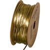 Halbach Cinturino in pelle vegana | larghezza 3 mm lunghezza 20 m | corda in pelle sintetica per la produzione di braccialetti | 100% similpelle vegana nastro per artigianato fai da te, colore: oro