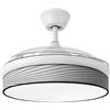 Eden pulse Ventilatore DC 72 W Bianco/Grigio, 91 cm, 3 pale, 7200 lm, 3000-4000-6000K, telecomando, memoria e timer. Ideale per aria condizionata e comfort.