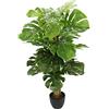 Flair Flower Artificiale Splitphilop in vaso Monstera, fiori di seta Real Touch, verde artificiale, pianta decorativa, pianta decorativa da interni, 90 cm, 90 cm