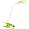 HIMRY® Lampada Clip LED Continuo Dimmerabili, Sensore tattile, Collo Flessibile, Portatile LED Ricaricabile USB Lampada da Tavolo, Lampada Lettura, Luminosa Regolabile Continuo, verde KXD6000N-green