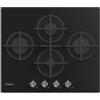 Candy Moderna CVG6DPB Piano Cottura Gas 4 Fuochi da Incasso Vetro Nero 59 cm