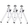 MAGT Treppiede Smartphone, 3 Pezzi Mini Treppiede in Lega di Alluminio Anti-Vibrazione Treppiede Fotocamera per Fotocamera Telescopio