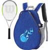 Sloane Borsa da tennis professionale,Borsa per il trasporto della racchetta da zaino da badminton | Borsa da trasporto per racchette in tessuto Oxford impermeabile Borse per sottaceti, borsa da scuola