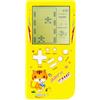 TAQY Modello di gatto carino Console di gioco in mattoni 23 giochi di mattoni Guerra dei carri armati Mini macchina da gioco retrò Bambini Giocattolo Dispositivo di gioco portatile portatile (Yellow)