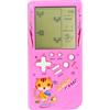 TAQY Modello di gatto carino Console di gioco in mattoni 23 giochi di mattoni Guerra dei carri armati Mini macchina da gioco retrò Bambini Giocattolo Dispositivo di gioco portatile portatile (Pink)